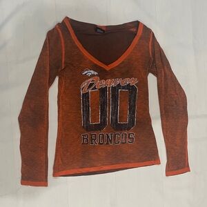 NFL Denver Broncos Apparel Brown and Orange Women's Shirt
